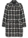 Fay double-breasted coat - Black