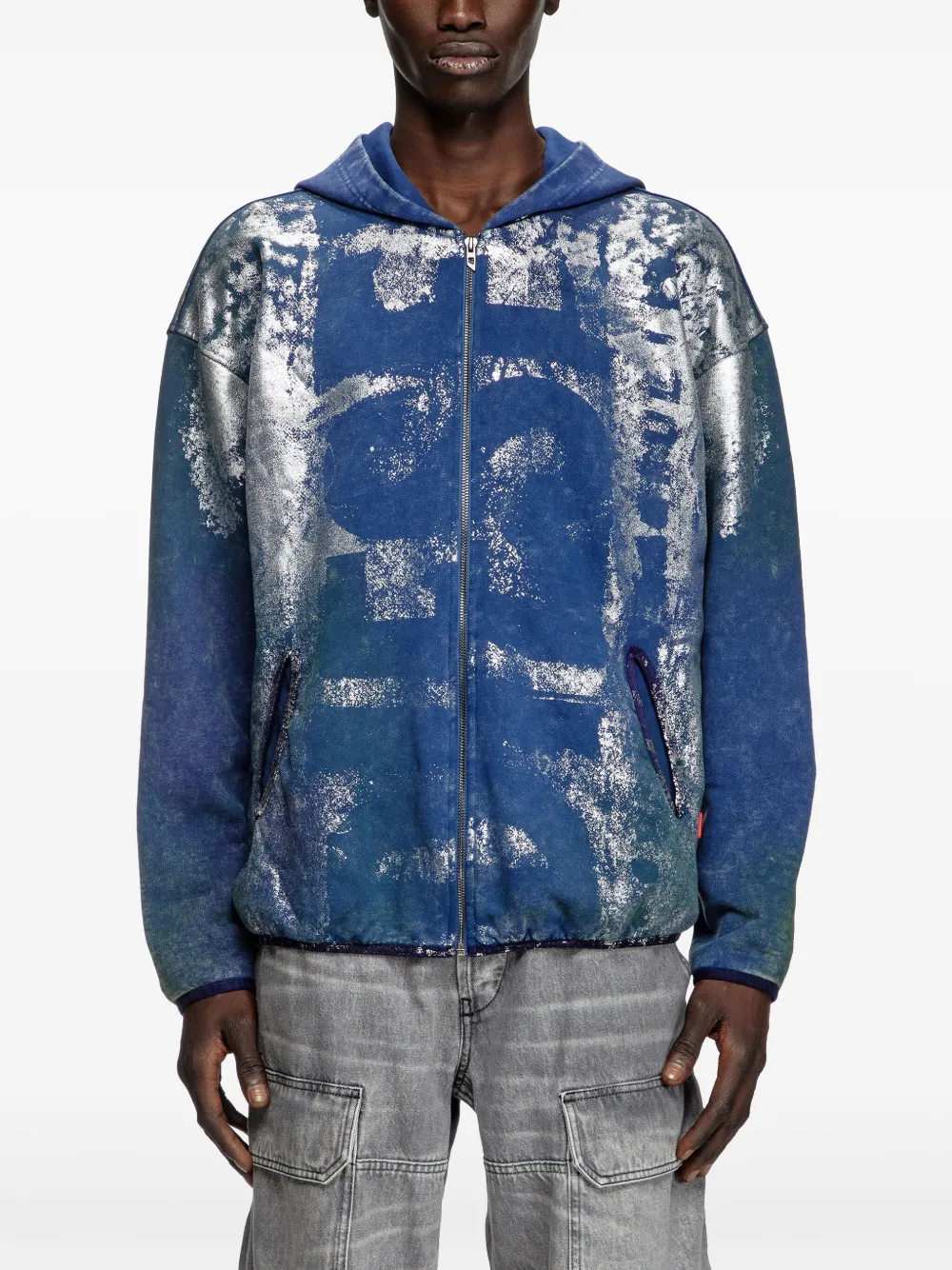 Diesel S-Loxty hoodie Blauw