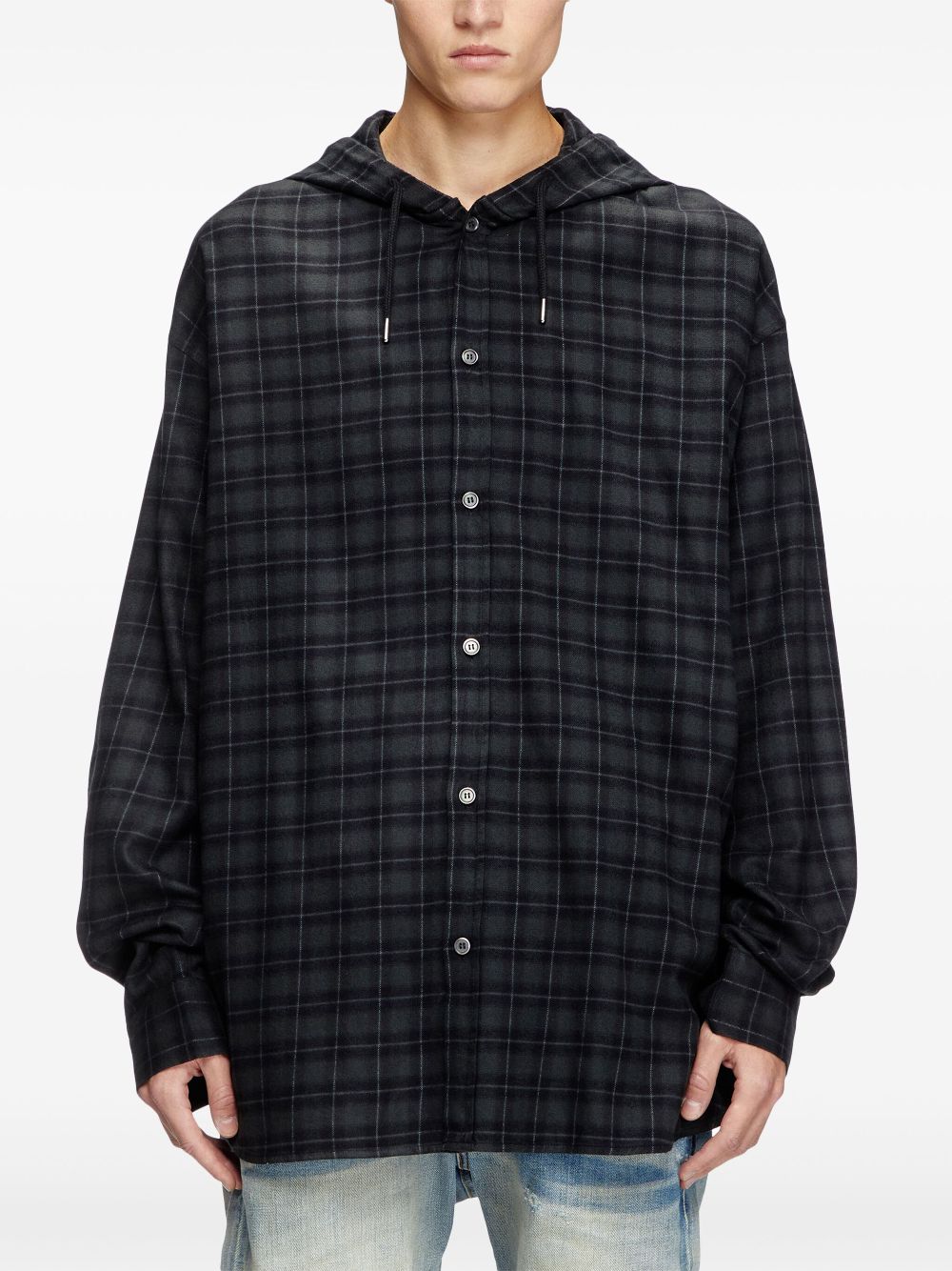 Diesel S-Dewny-Hood-B shirt jacket Men