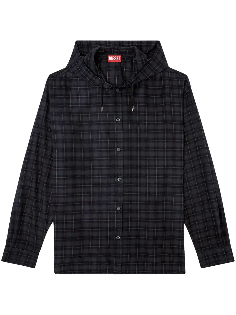 Diesel S-Dewny-Hood-B shirtjack Zwart