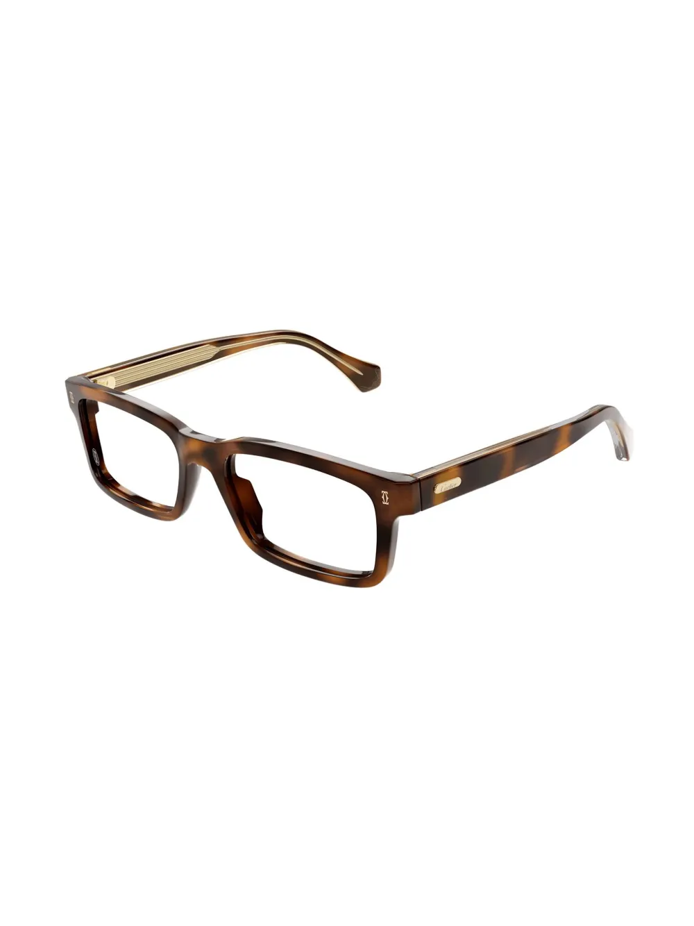 Cartier Eyewear Bril met vierkant montuur - Bruin