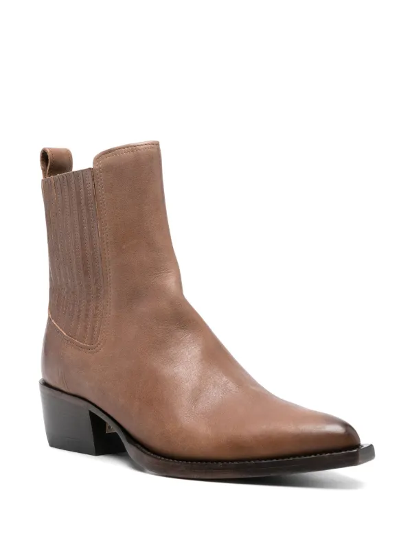 Golden Goose Botas Debbie Con Tacón 45mm Marrón FARFETCH CO