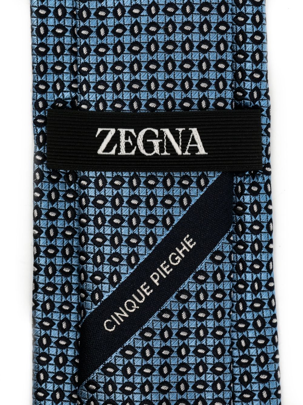 Zegna Zijden stropdas - Blauw