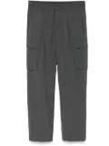 Herno pleat-detail tapered trousers - Grey