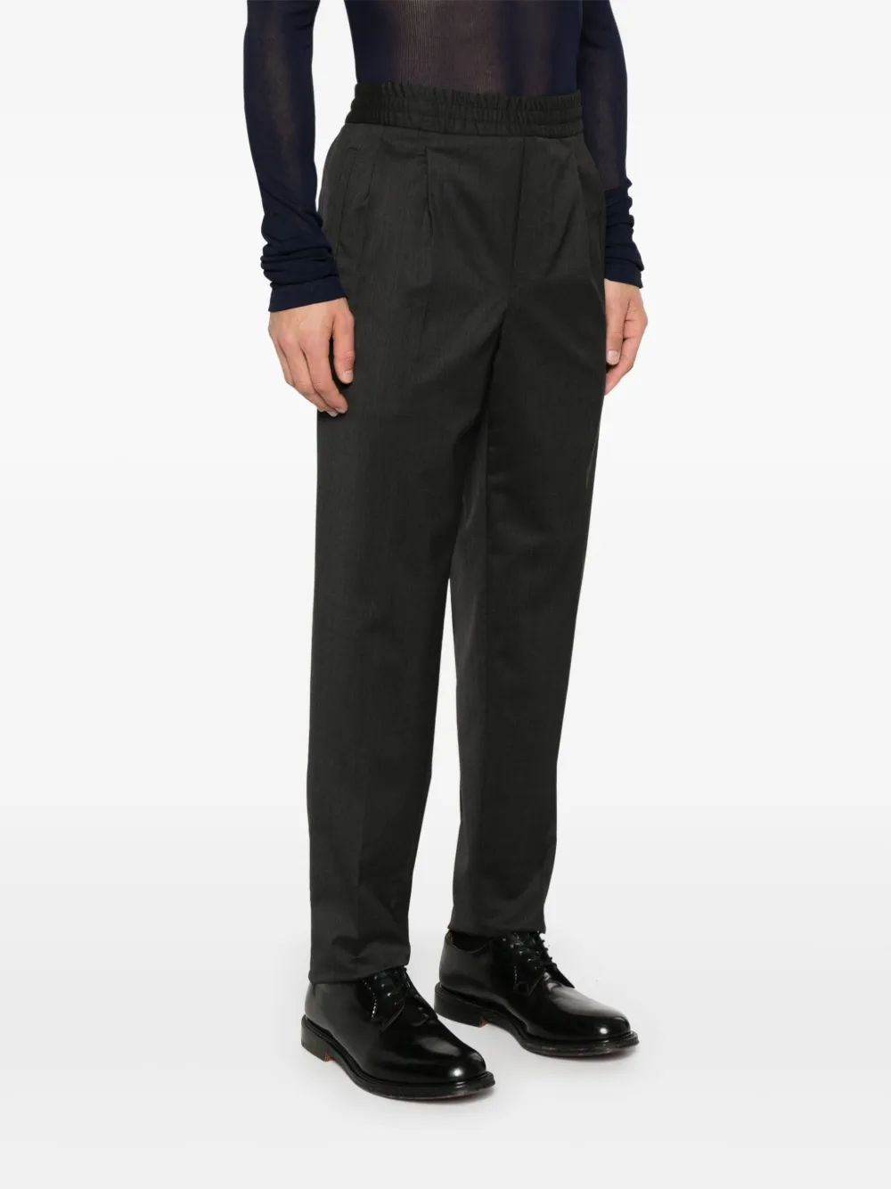 Zegna Broek met geplooid detail Grijs
