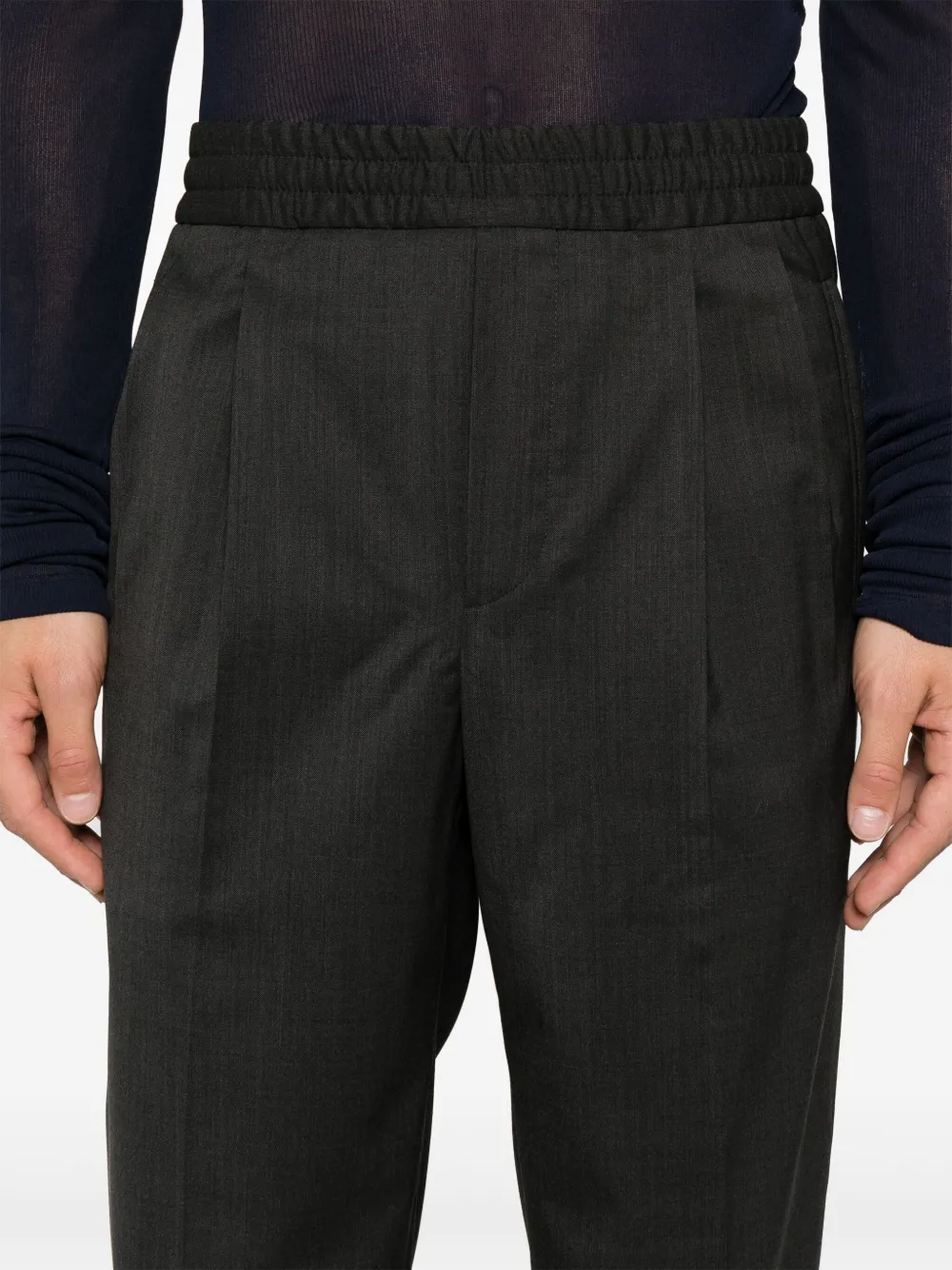 Zegna Broek met geplooid detail Grijs