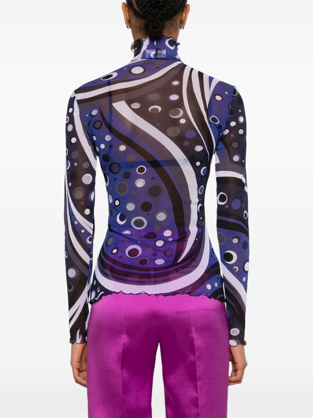 Shop Pucci Graphic-print Top In Blue