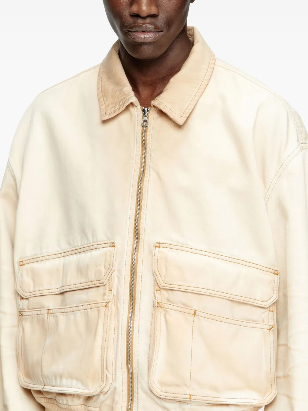DIESEL :: ディーゼル コットンジャケット D-kurz Diesel D-Kurz Jacket | Neutrals | FARFETCH
