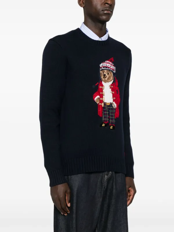 Polo Ralph Lauren Polo Bear-motif Sweater | Blue | FARFETCH AO