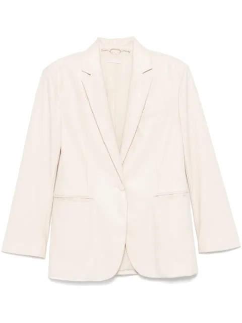 LIU JO faux-leather blazer