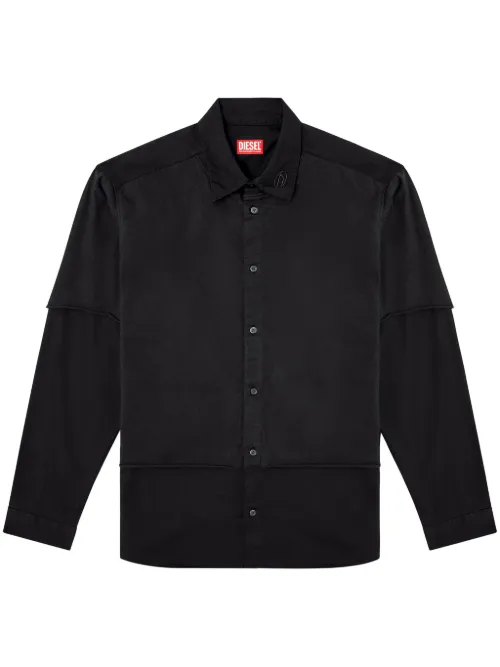 Diesel chemise S-GASTON-O - Noir - Diesel - Modalova