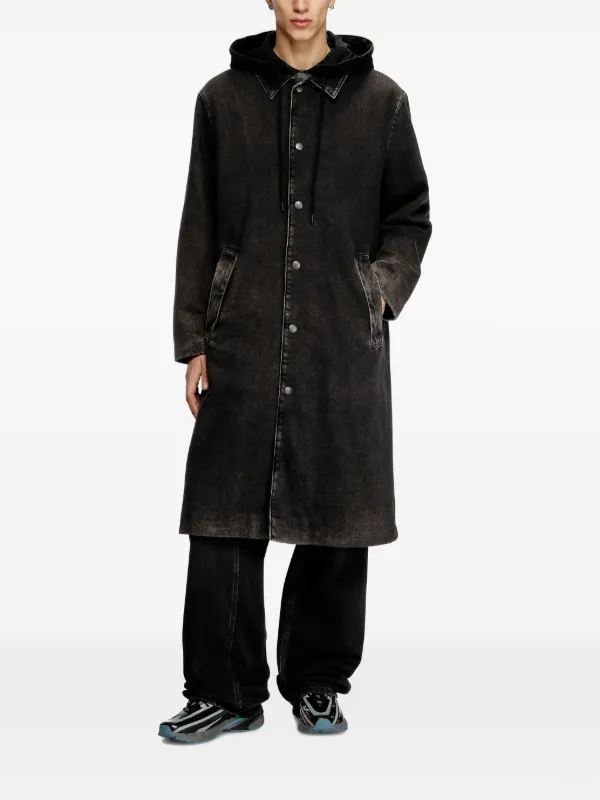 美品　DIESEL アウターコート 極美品 DIESEL ディーゼル レザーコート S ジャケット・アウター