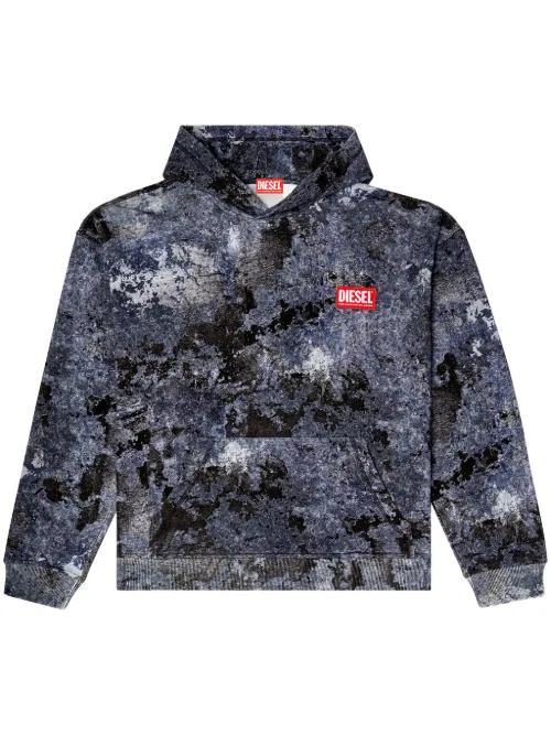 Diesel hoodie S-BOXT-HOOD-R8 - Bleu - Diesel - Modalova