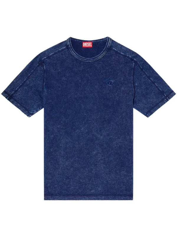 DIESEL ダークブルー Tシャツ 新品 2024ss Diesel T-Adjind Tシャツ | ブルー | FARFETCH JP