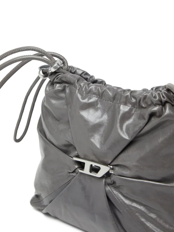 DIESEL☆ Scrunch-D-Bucket bag in shiny wrinkled leather Women's Scrunch-D-Bucket bag in shiny wrinkled leather