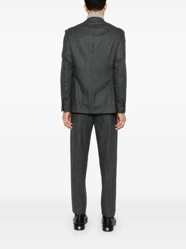 ラルディーニ スーツ グレー ストライプ Lardini ストライプ スーツ | グレー | FARFETCH JP