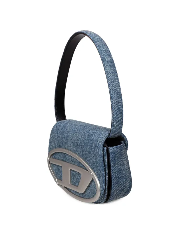 Diesel 1DR-Iconic logo-plaque Denim Shoulder Bag | Blue | FARFETCH