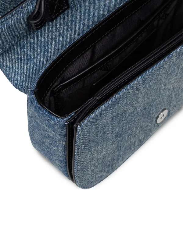 Diesel 1DR-Iconic logo-plaque Denim Shoulder Bag | Blue | FARFETCH
