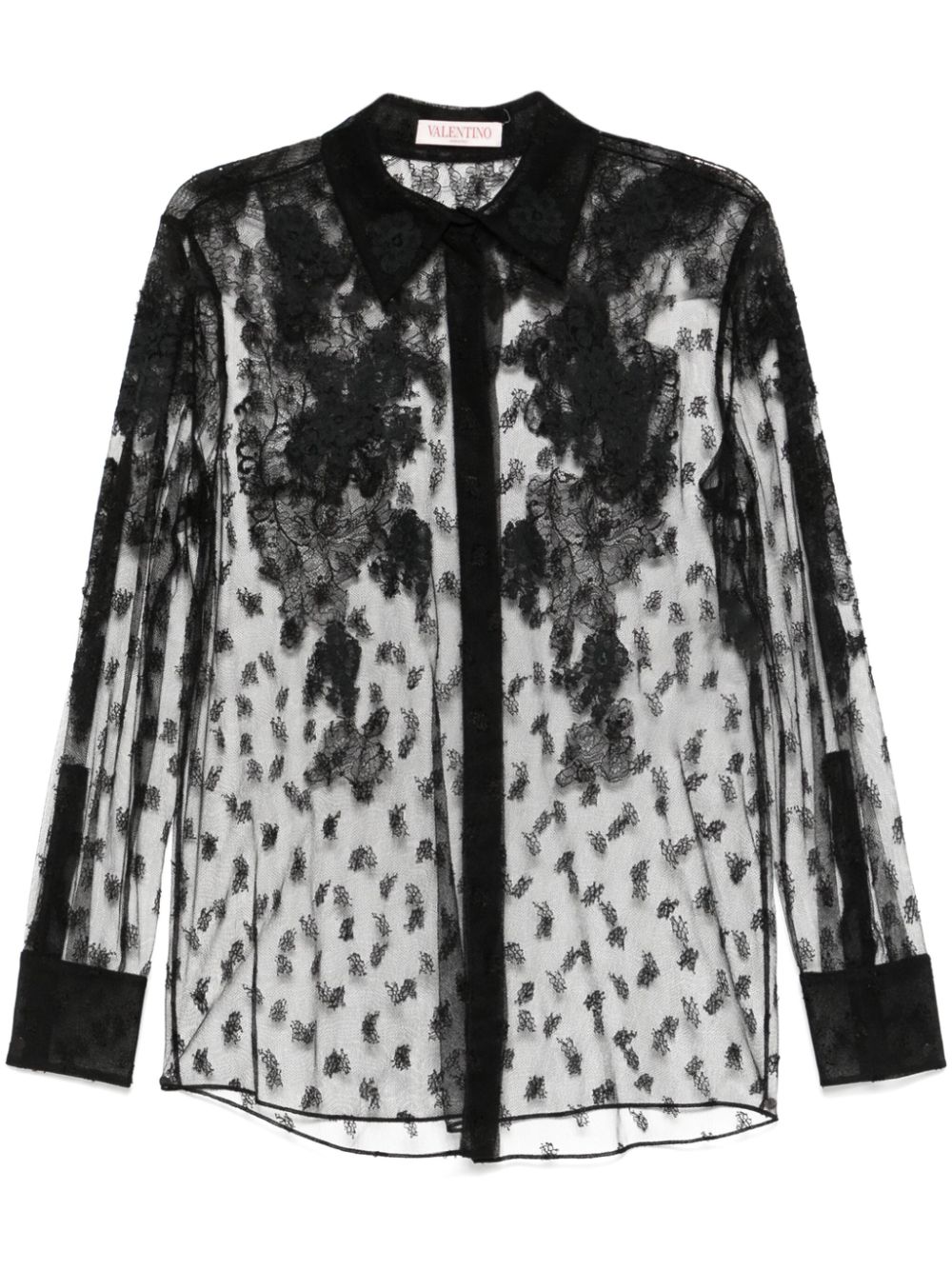 Valentino Garavani Kanten blouse Zwart