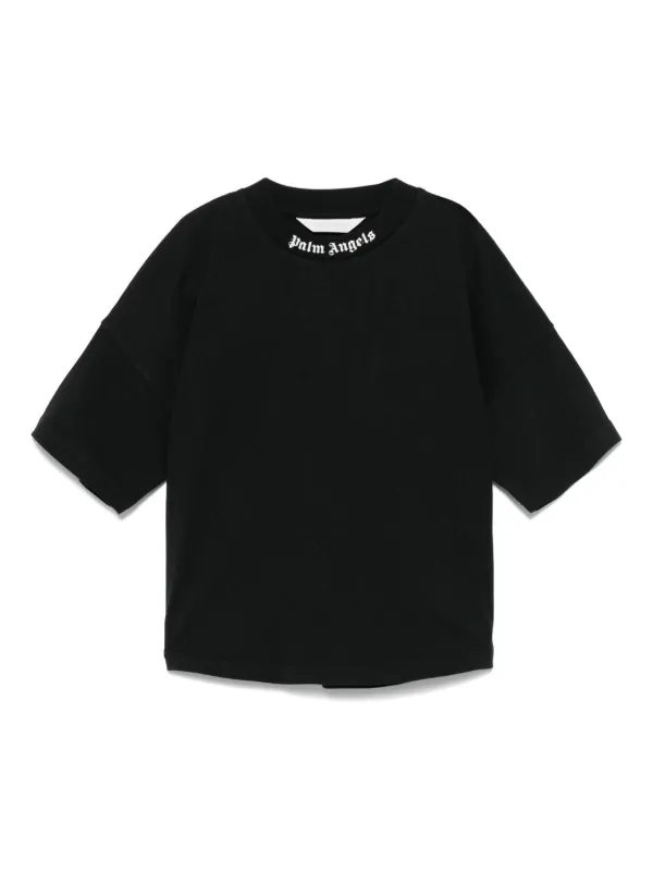 【Palm Angels】パラダイスパーム黒Tシャツ☆送料関税込み☆ Palm Angels ロゴ Tシャツ | ブラック | FARFETCH JP