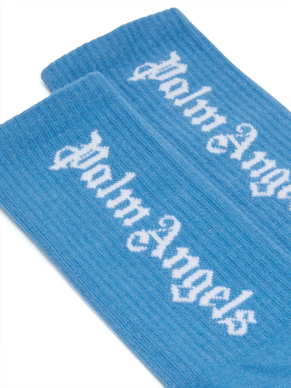 Palm Angels Pa High Socks In Blue