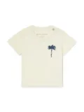 Palm Angels Kids palm logo-print t-shirt - Neutrals