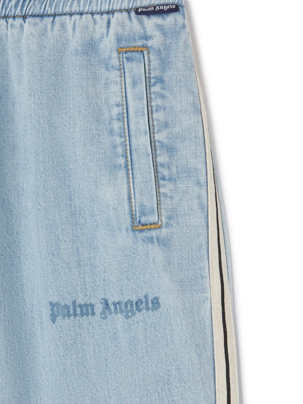 Palm Angels Kids Trainingsbroek met logo Blauw