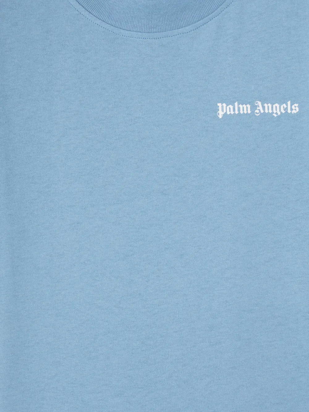 Palm Angels Kids Drie T-shirts met logoprint Blauw