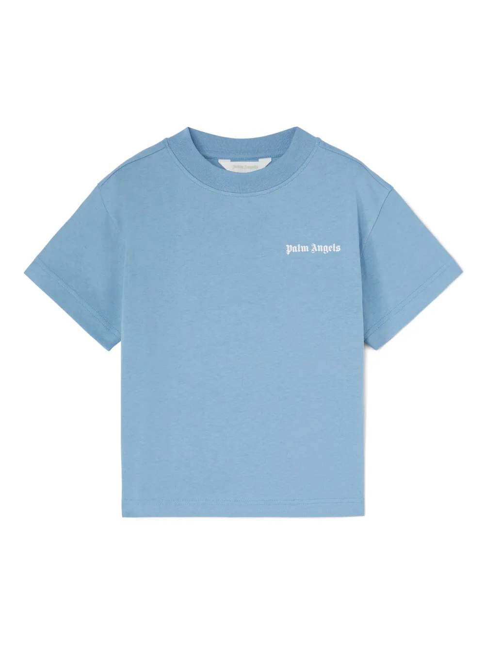 Palm Angels Kids Drie T-shirts met logoprint Blauw