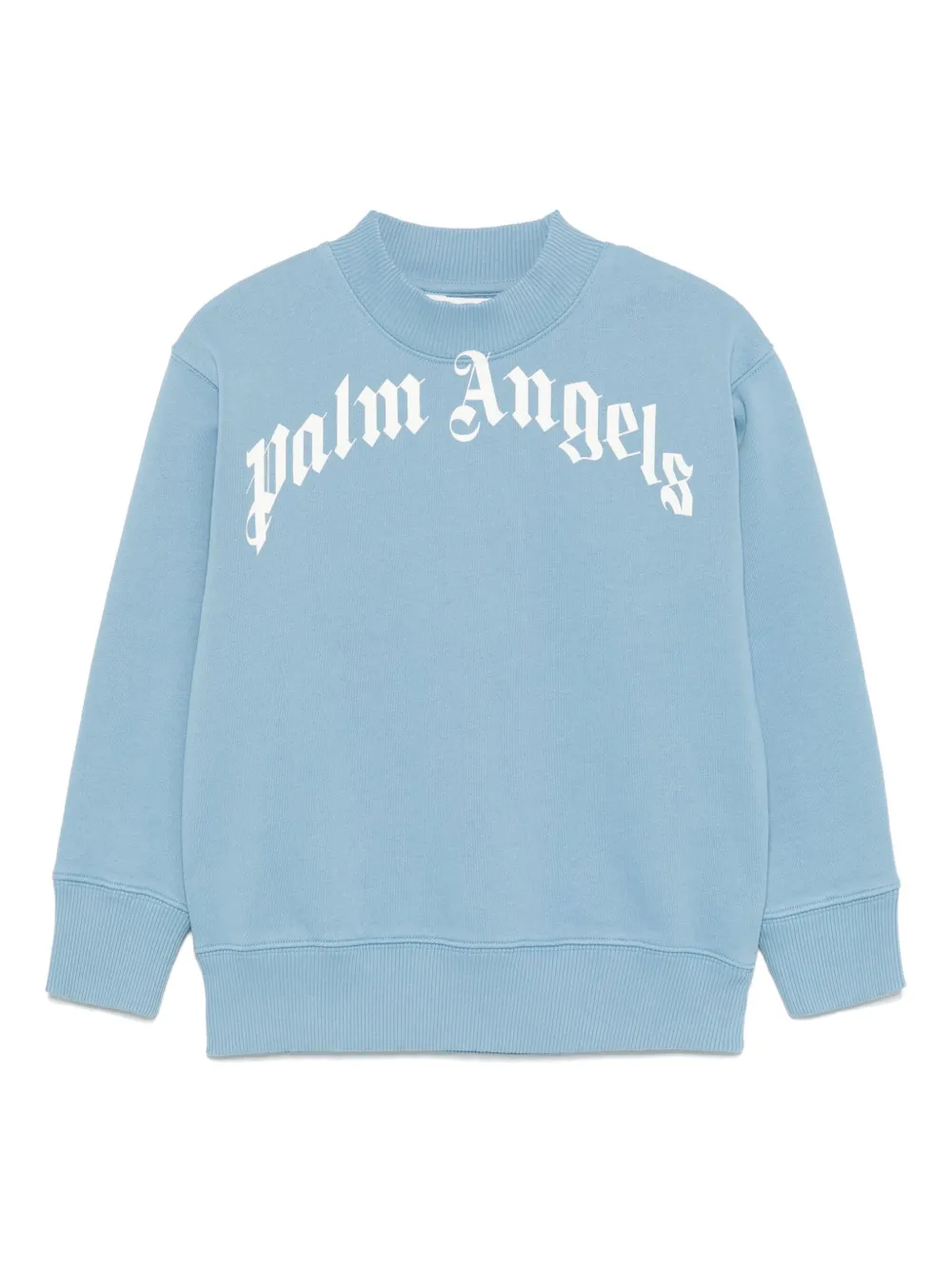 Palm Angels Kids logo-print sweatshirt | Blue | Image 1