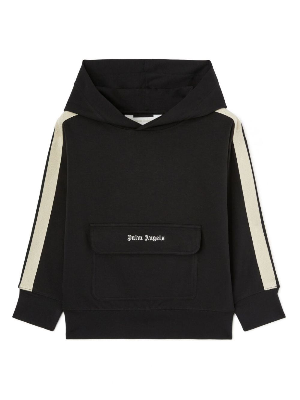 Palm Angels Kids New Track hoodie Zwart