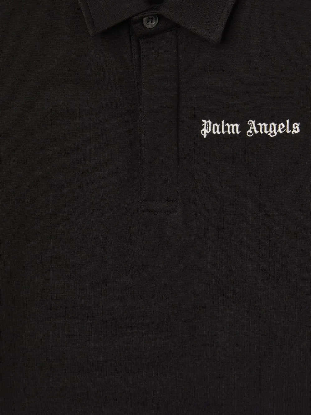 Palm Angels Kids New Track poloshirt Zwart