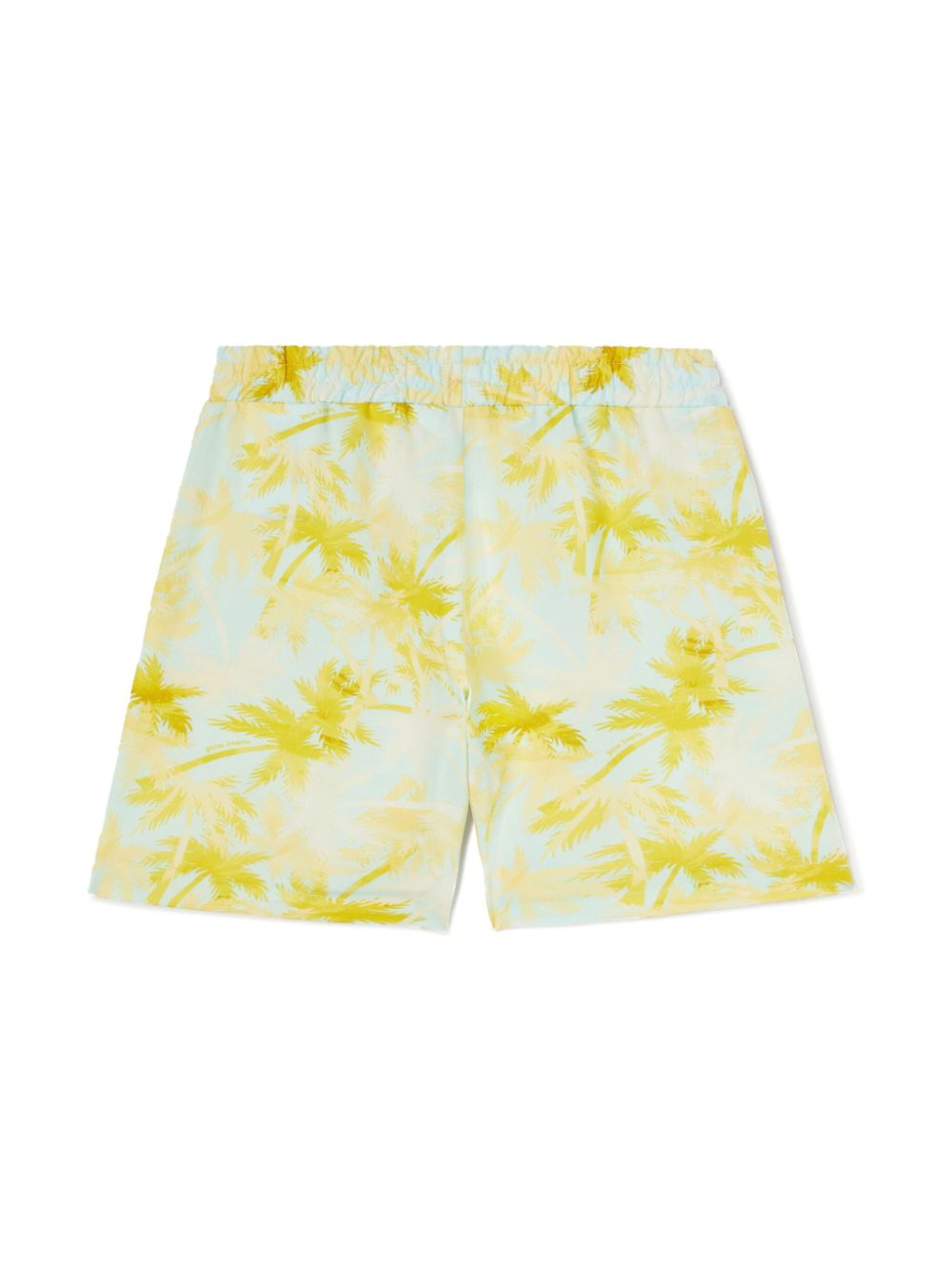 Palm Angels Kids palm tree-print swim shorts - Blue