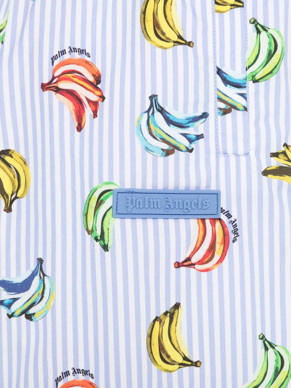 Palm Angels Kids Shorts met print Blauw