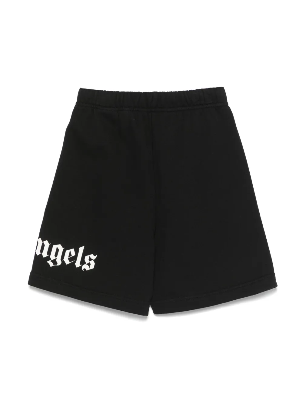 Palm Angels Kids Shorts met logoprint Zwart
