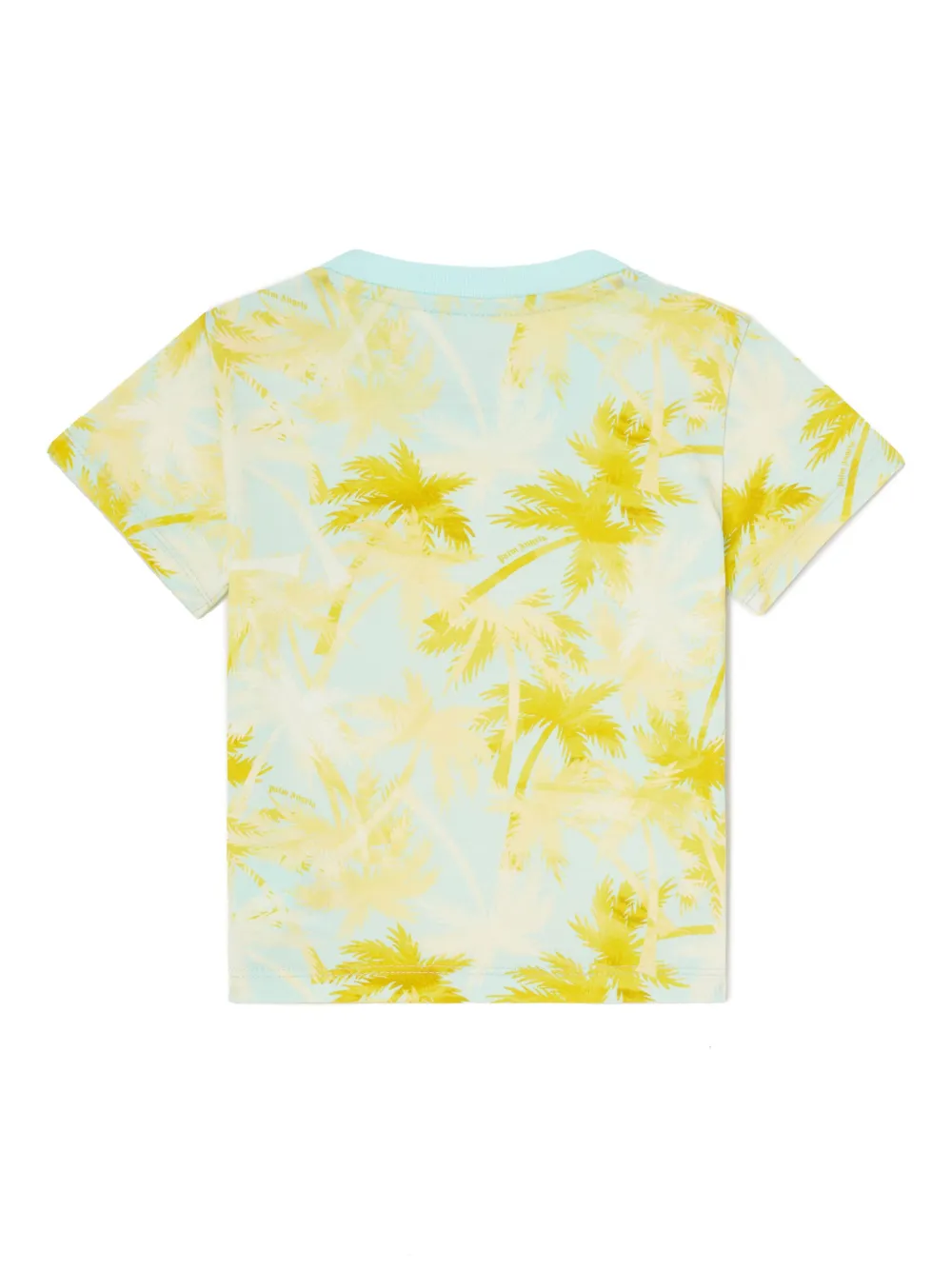 Palm Angels Kids T-shirt met palmprint Blauw