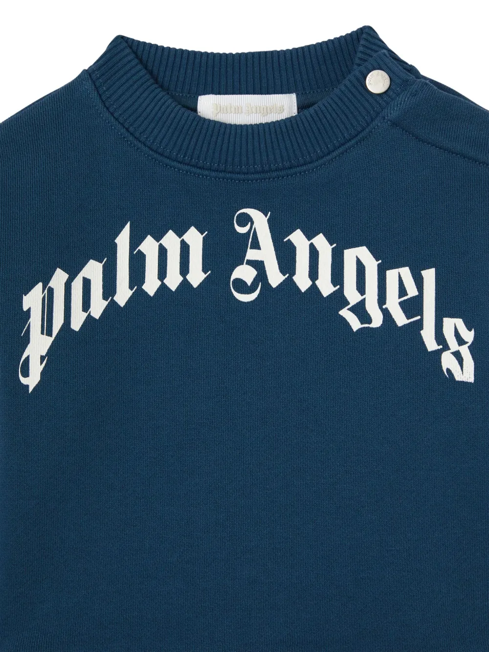Palm Angels Kids Sweater met logoprint Blauw