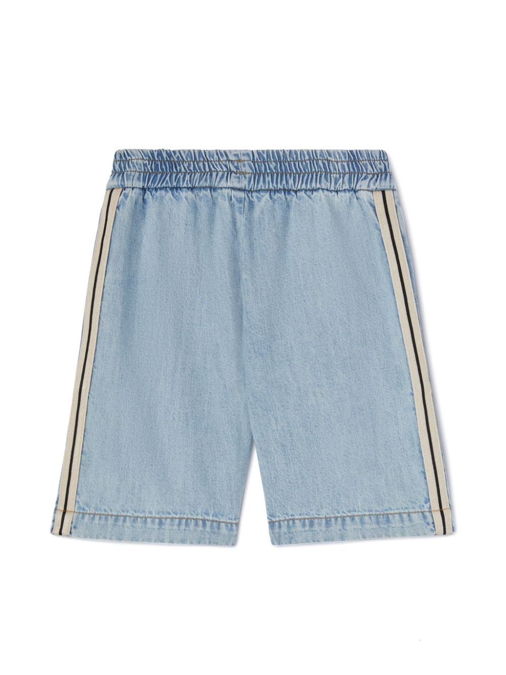 Palm Angels Kids chambray shorts - Blue