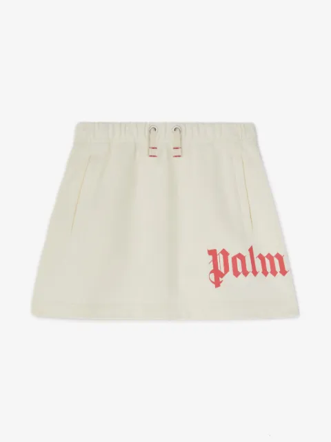 Palm Angels Kids logo sweat skirt