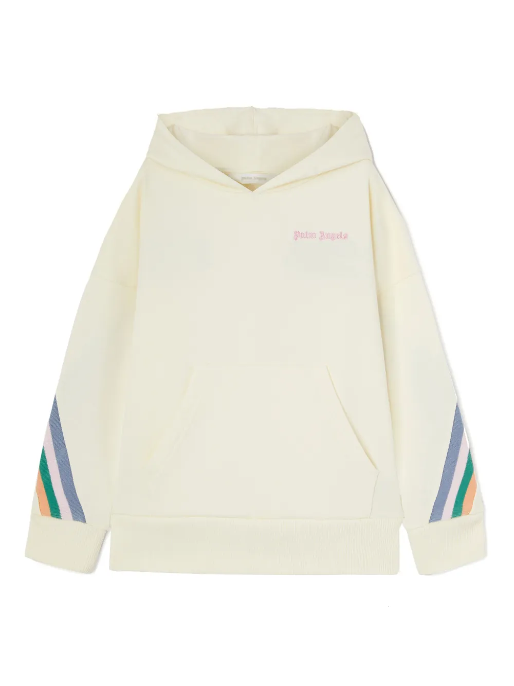 Palm Angels Kids Hoodie met print Beige