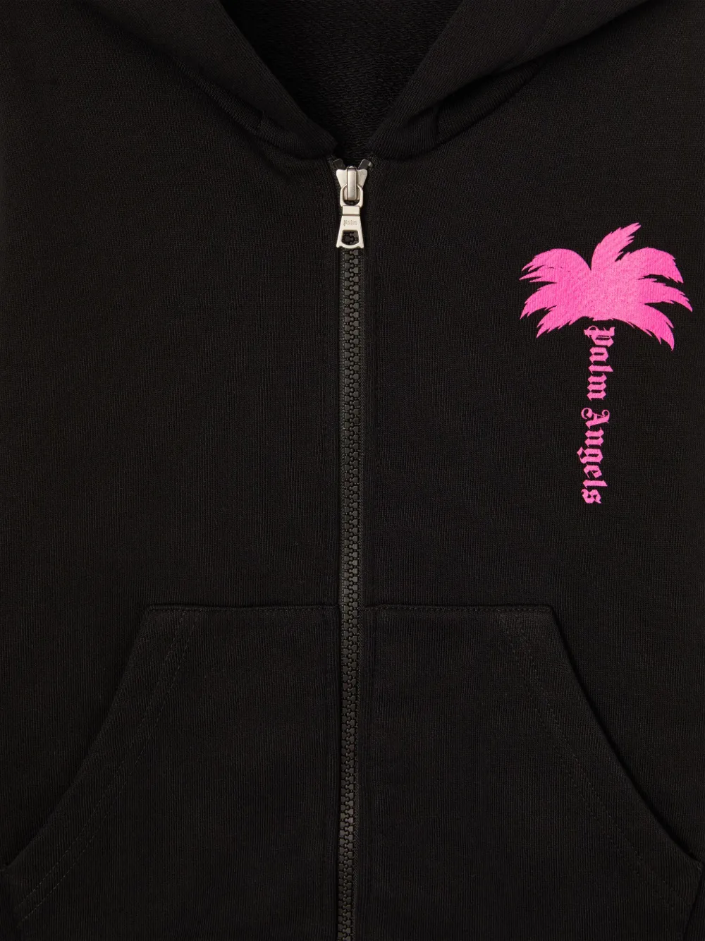 Palm Angels Kids Hoodie met print Zwart