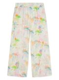 Palm Angels Kids palm tree-print trousers - Neutrals