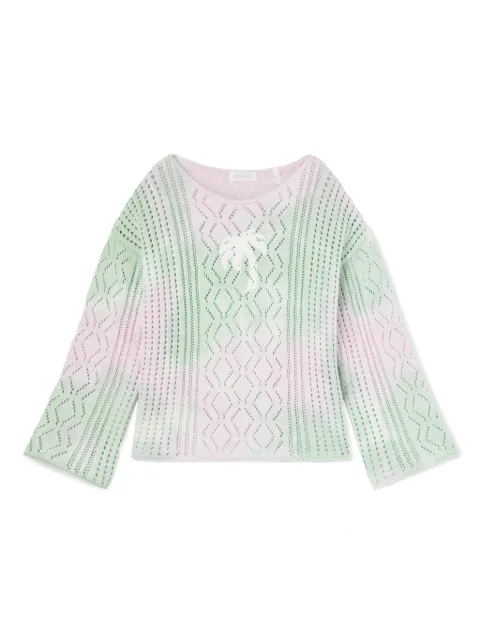 Palm Angels Kids printed tie-dye sweater