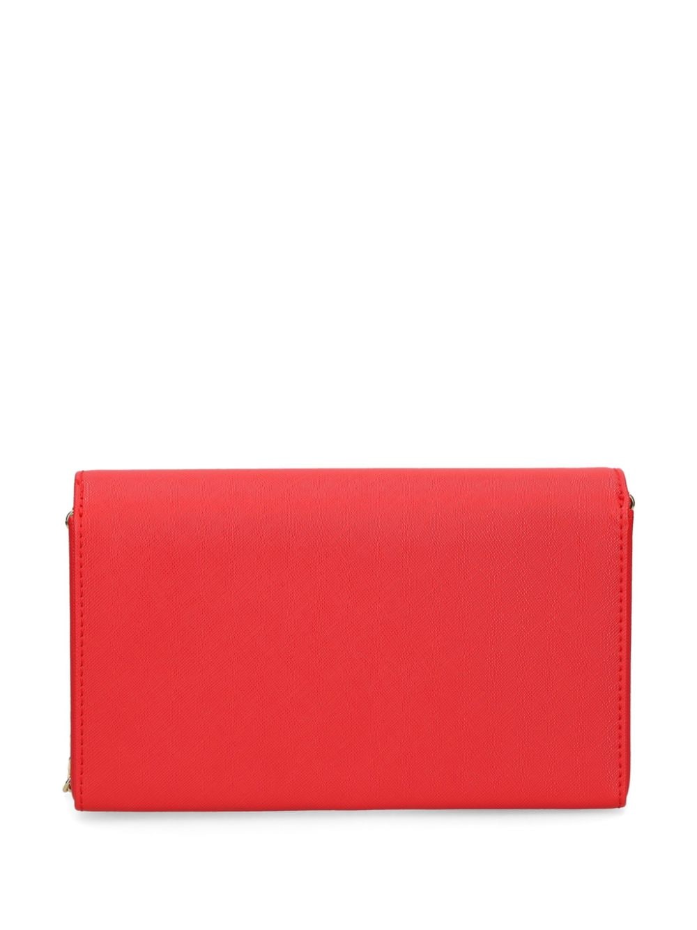 Love Moschino logo-patch crossbody bag - Rood