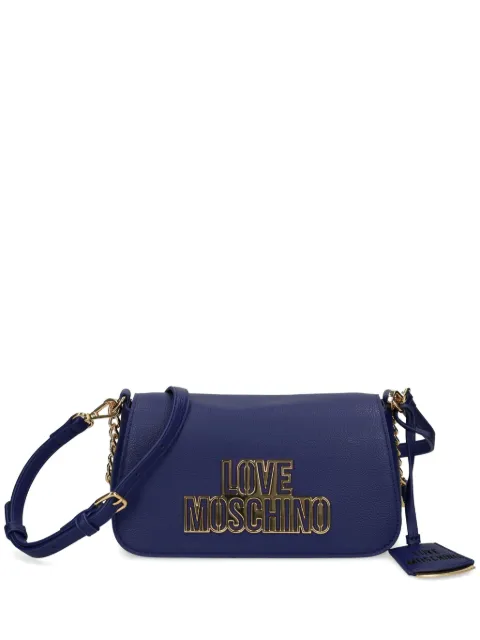 Love Moschino logo-plaque shoulder bag WOMEN