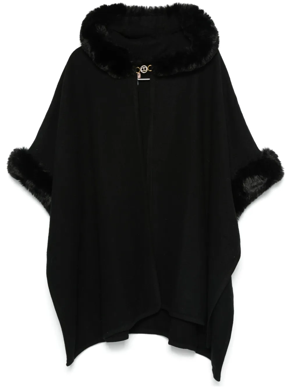 TWINSET - faux-fur cape - women