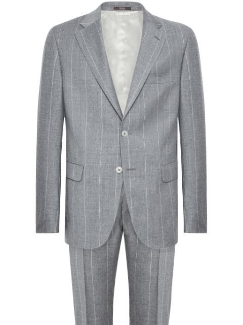 Boggi Milano pinstriped wool suit Men