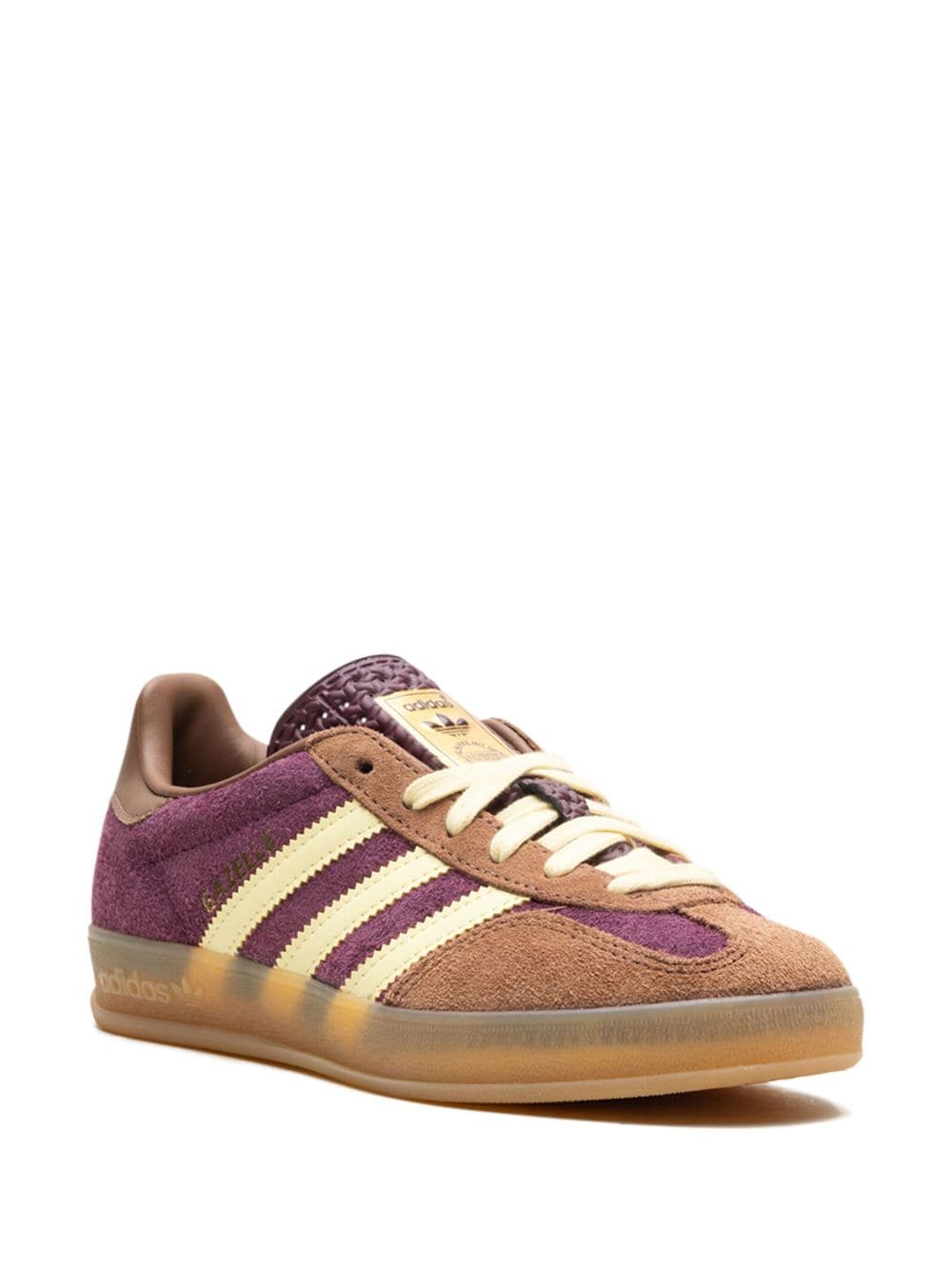 Shop Adidas Originals Gazelle Indoor "maroon/almost Yellow/preloved Brown" Sneakers