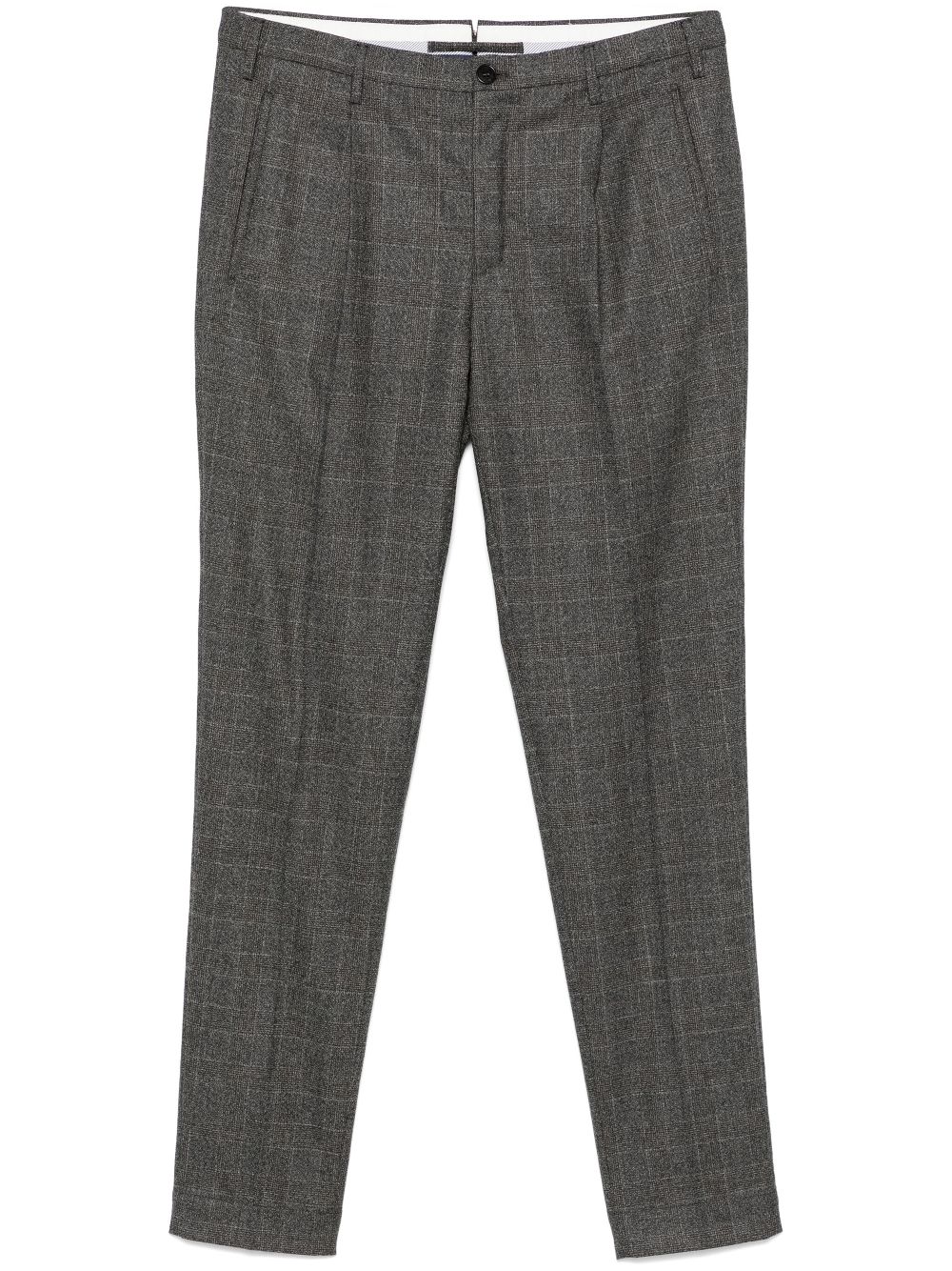 Incotex checked trousers - Grey