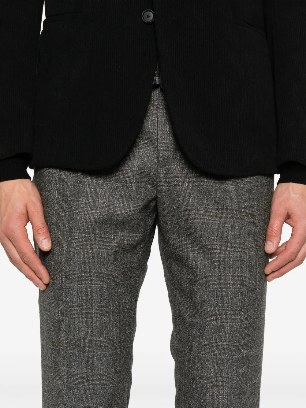 Incotex Geruite broek Grijs